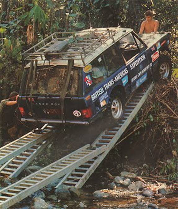 Expedição britânica que cruzou o Darien Gap em mais de 100 dias, em 1972 (entre Panamá e Colômbia)